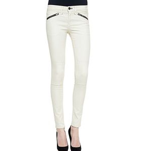 rag & bone/JEAN Ridley Moto Leggings, White